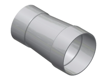 3" x 2" Aluminum Concentric Reducer - Belled