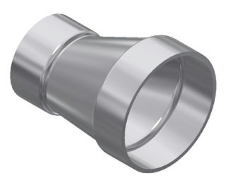 4" x 3" Aluminum Eccentric Reducer - Belled