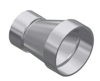 3" x 2" Aluminum Eccentric Reducer - Belled