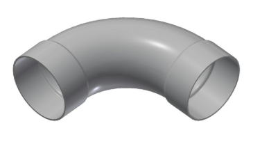 4" Steel 90° Long Radius Bend - Belled