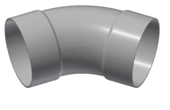 4" Steel 45° Long Radius Bend - Belled
