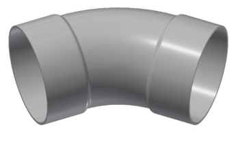 2" Steel 45° Long Radius Bend - Belled
