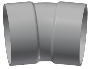 2" Steel 15° Long Radius Bend - Belled