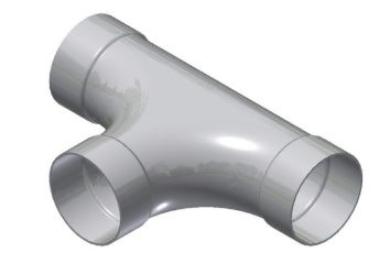 2" Steel Long Radius Belled Tee