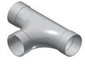 2" Aluminum Long Radius Belled Tee