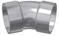2-1/2" Aluminum 30° Long Radius Bend - Belled