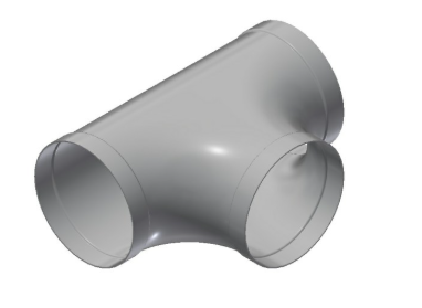 4" Steel Short Radius Tee