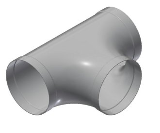 4" Aluminum Short Radius Tee