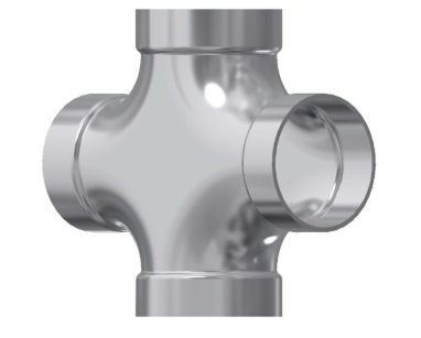 3" Aluminum Belled Cross