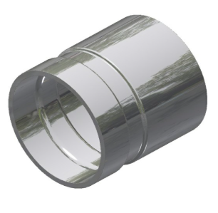 2-1/2" Aluminum Grooved Nipple