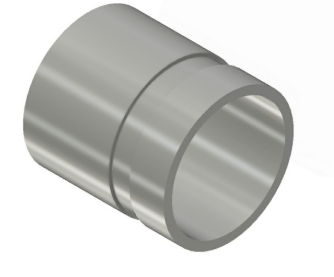 4" Aluminum Schedule 40 Grooved Nipple