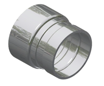 2-1/2" Aluminum Belled Nipple