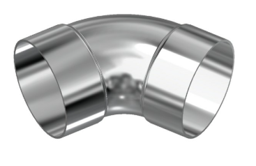 2" 304 Stainless Steel 60° Short Radius Bend