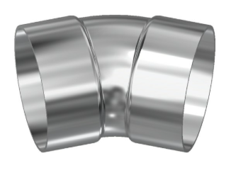 2" 304 Stainless Steel 30° Short Radius Bend
