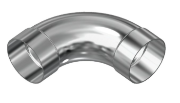 3" 316 Stainless Steel 90° Long Radius Bend - Belled