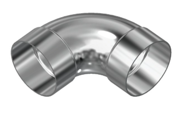 3" 316 Stainless Steel 90° Short Radius Bend