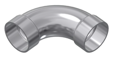 2" 90° Long Radius Belled Elbow - Tube-Flow