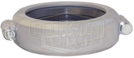 4" Aluminum Grooved Bolted Clamp with Baylast Seal
