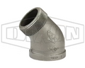3" Npt Threaded 45° Street Elbow