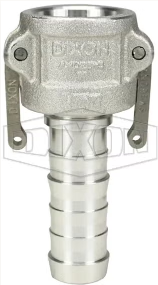 1" Type C Coupler x Hose Shank - Aluminum