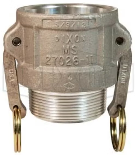 2" Type B Coupler x Male NPT - Aluminum