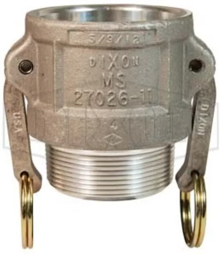 3" Type B Coupler x Male NPT - Aluminum