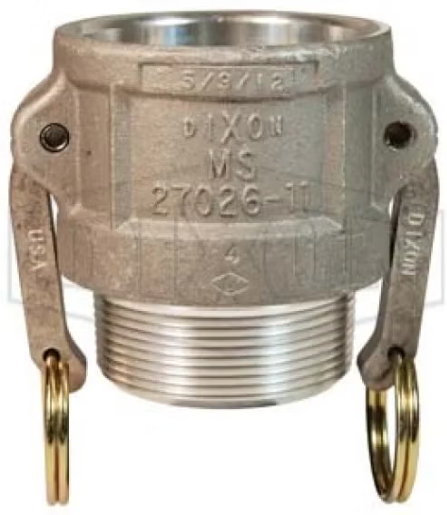 4" Type B Coupler x Male NPT - Aluminum