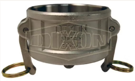 6" Type DC Dust Cap - 316 Stainless Steel