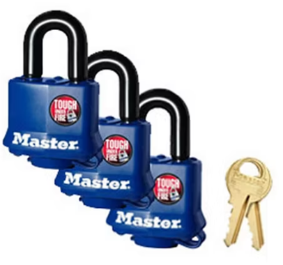 Padlock Set- Triple Pack- Key Alike