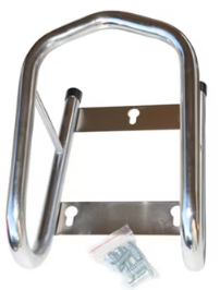 Motorcycle Wheel Chock 6.5" Chrome