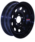 15X5 Aluminum Wheel,Black Detail