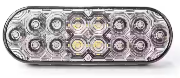 Clear 6" Oval Stt , Flanged